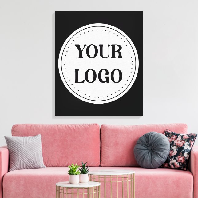 Modern, Minimalist, Elegant & Customizable Canvas Print (Insitu(LivingRoom))
