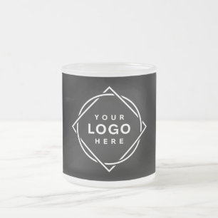 Modern, Minimalist, Elegant & Customizable  Frosted Glass Coffee Mug