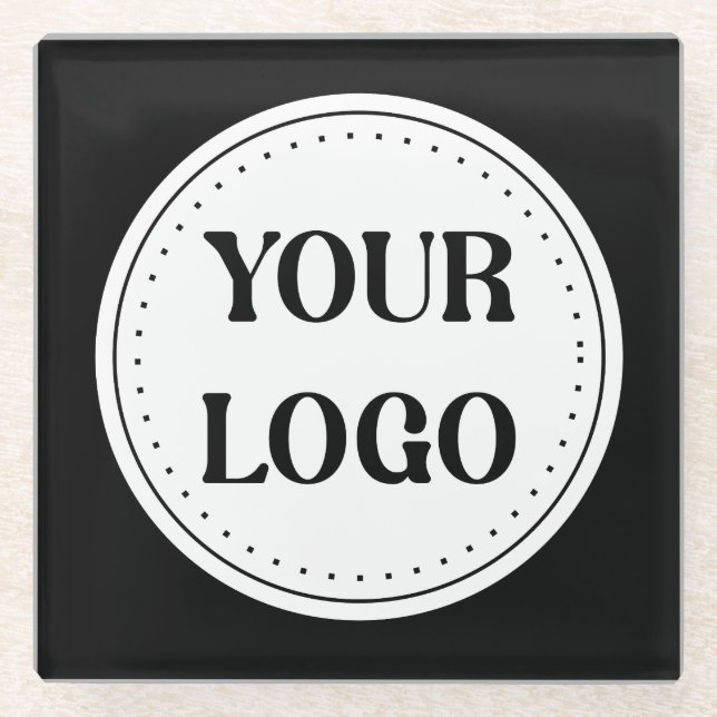 Modern, Minimalist, Elegant & Customizable Glass Coaster (Front)