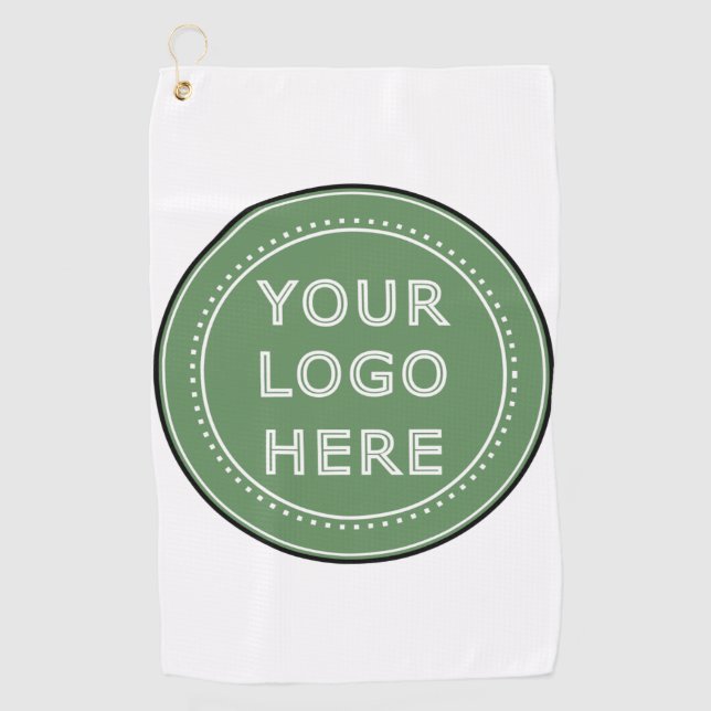 Modern, Minimalist, Elegant & Customizable Golf Towel (Front)