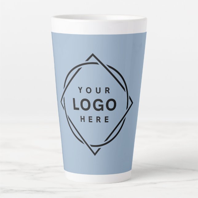 Modern, Minimalist, Elegant & Customizable Latte Mug (Front)