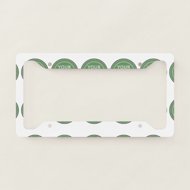 Modern, Minimalist, Elegant & Customizable License Plate Frame (Front)