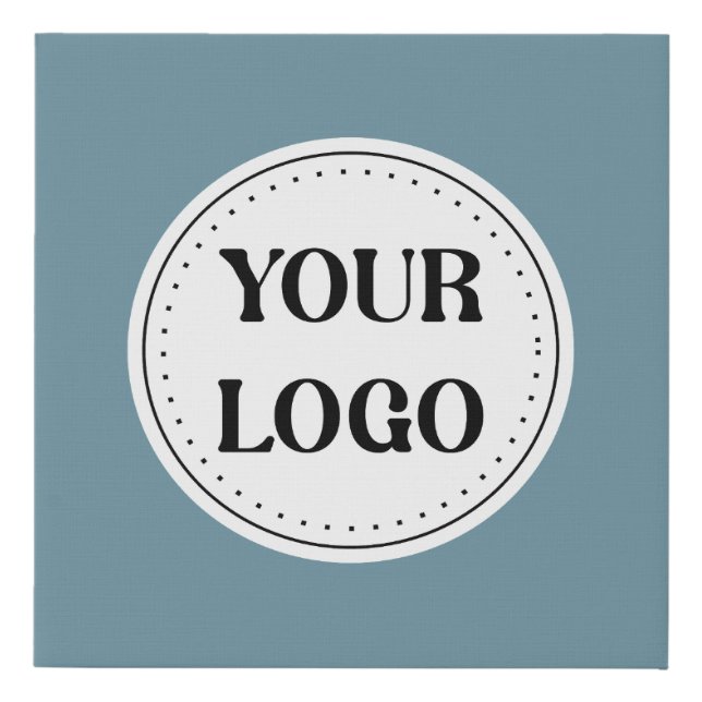 Modern, minimalist, elegant &customizable Ornament Faux Canvas Print (Front)