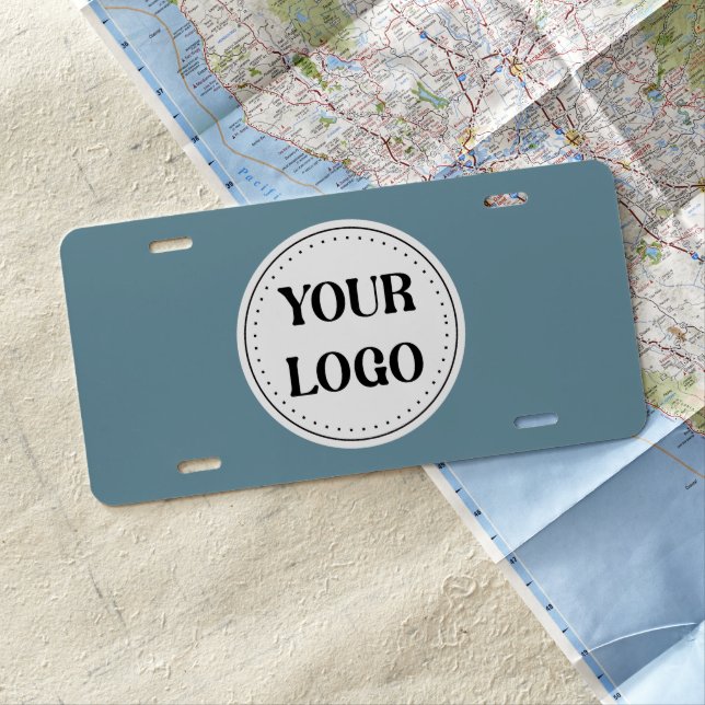 Modern, minimalist, elegant &customizable Ornament License Plate (In Situ)