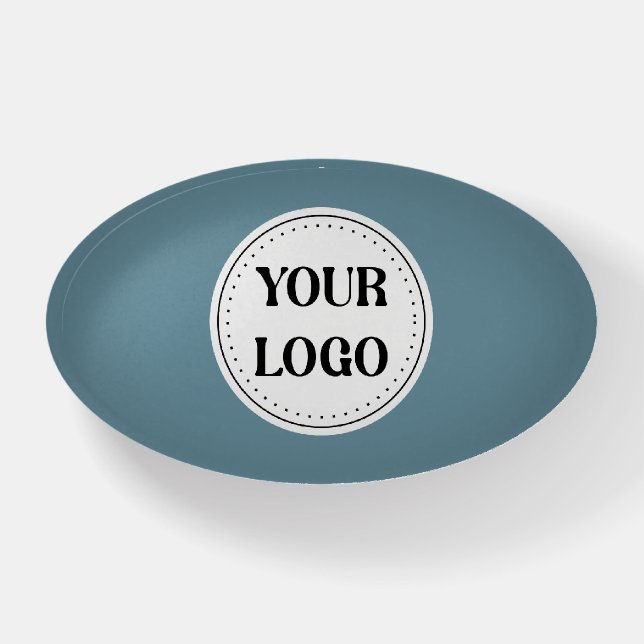 Modern, minimalist, elegant &customizable Ornament Paperweight (Front)