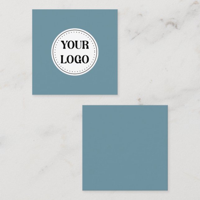 Modern, minimalist, elegant &customizable Ornament Square Business Card (Front/Back)