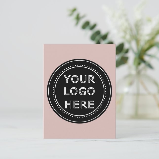 Modern, Minimalist, Elegant & Customizable Postcard (Standing Front)