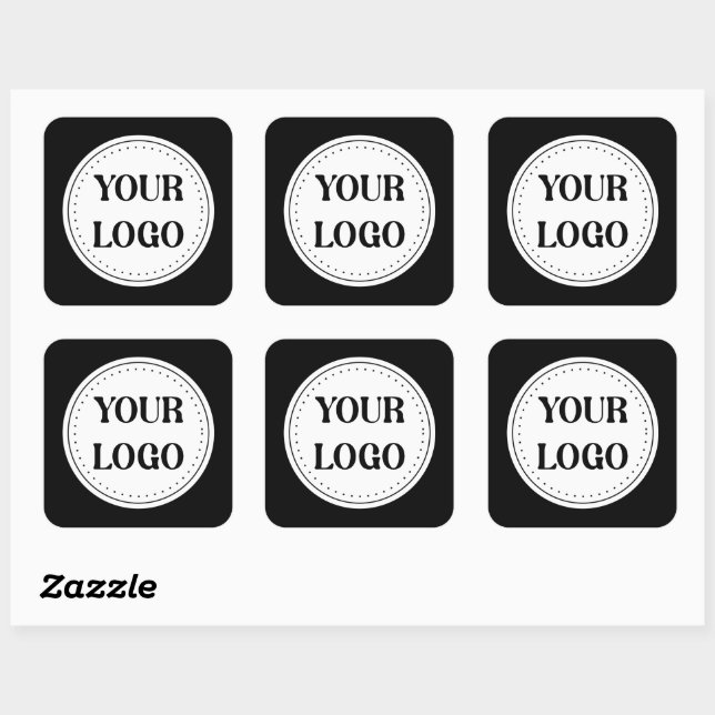 Modern, Minimalist, Elegant & Customizable Square Sticker (Sheet)