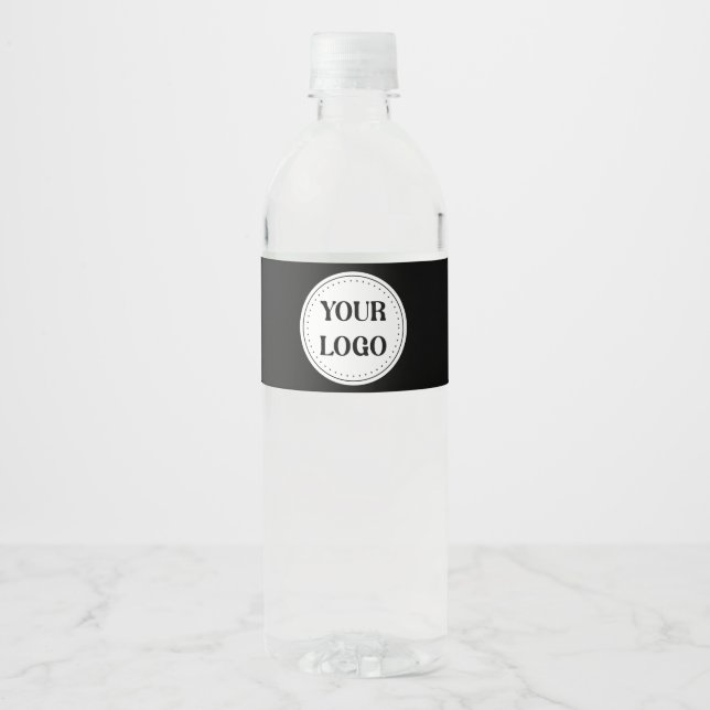 Modern, Minimalist, Elegant & Customizable Water Bottle Label (Front)