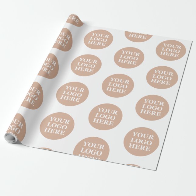 Modern, Minimalist, Elegant & Customizable Wrapping Paper (Unrolled)