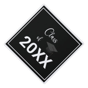  modern minimalist & elegant graduation cap topper