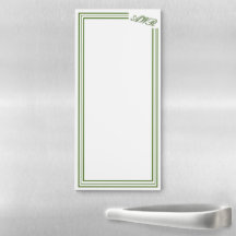 Modern Minimalist Elegant Olive Green Monogram 