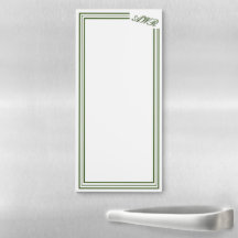 Modern Minimalist Elegant Olive Green Monogram 