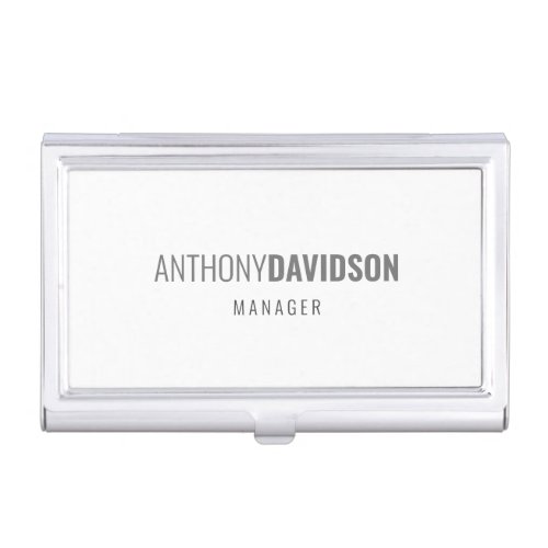 Modern Minimalist Elegant Professional Business Card Case