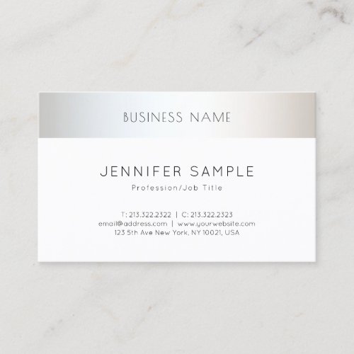 Modern Minimalist Elegant Professional Design Business Card