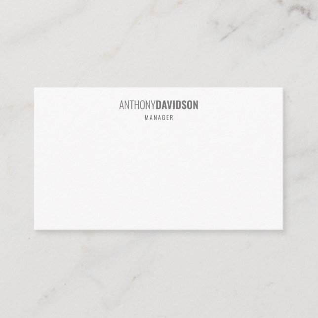 Modern Minimalist Elegant Professional Enclosure Card (Front)