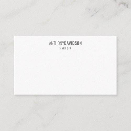 Modern Minimalist Elegant Professional Enclosure Card