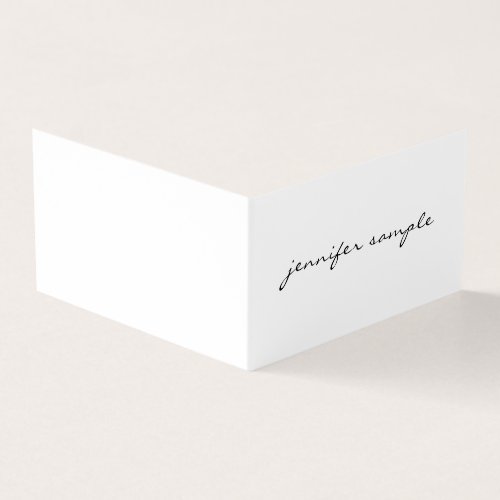 Modern Minimalist Elegant Professional Folded Business Card