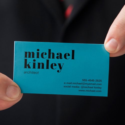 Modern minimalist elegant professional networking business card