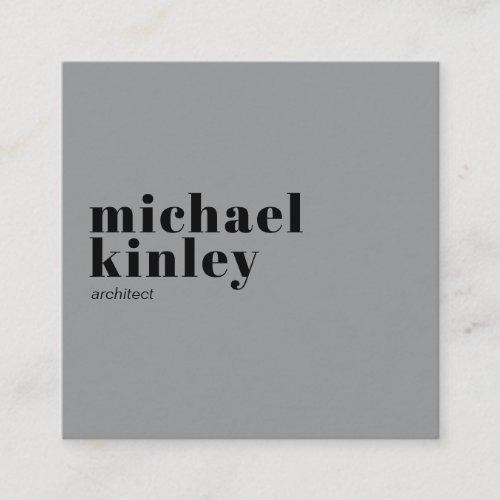 Modern minimalist elegant professional networking square business card