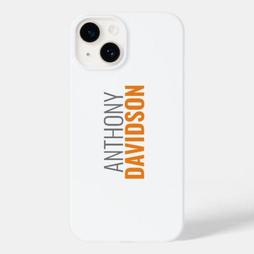 Modern Minimalist Elegant Professional Plain Case_Mate iPhone 14 Case