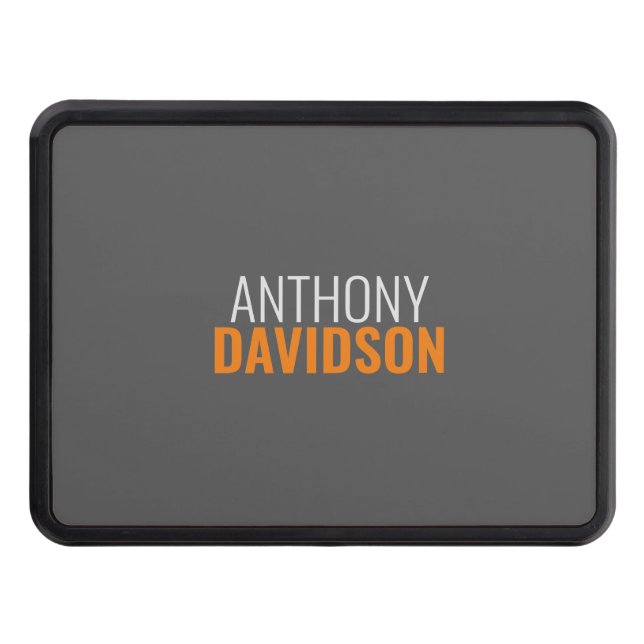 Modern Minimalist Elegant Professional Plain Hitch Cover (Front)