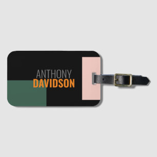 Modern Minimalist Elegant Professional Plain Luggage Tag