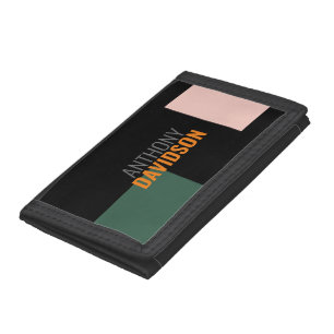 Modern Minimalist Elegant Professional Plain Trifold Wallet