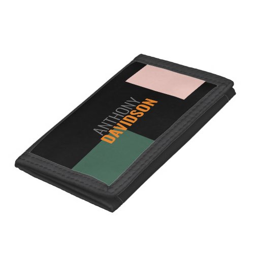 Modern Minimalist Elegant Professional Plain Trifold Wallet
