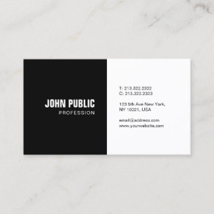 Modern Minimalist Elegant Professional Template Business Card