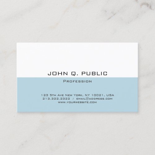 Modern Minimalist Elegant Simple Designed Template Business Card