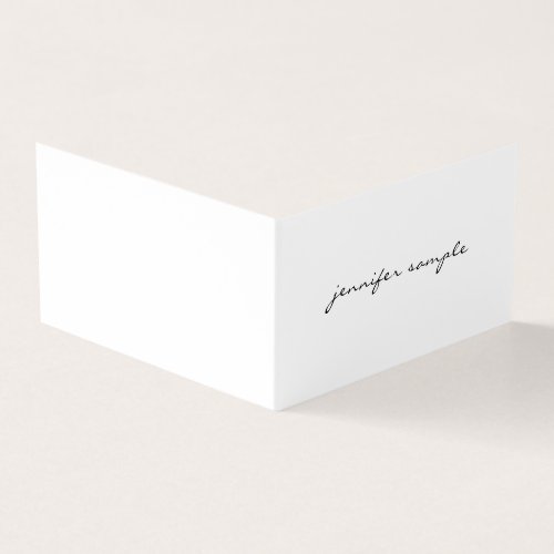 Modern Minimalist Elegant Simple Professional Chic Business Card