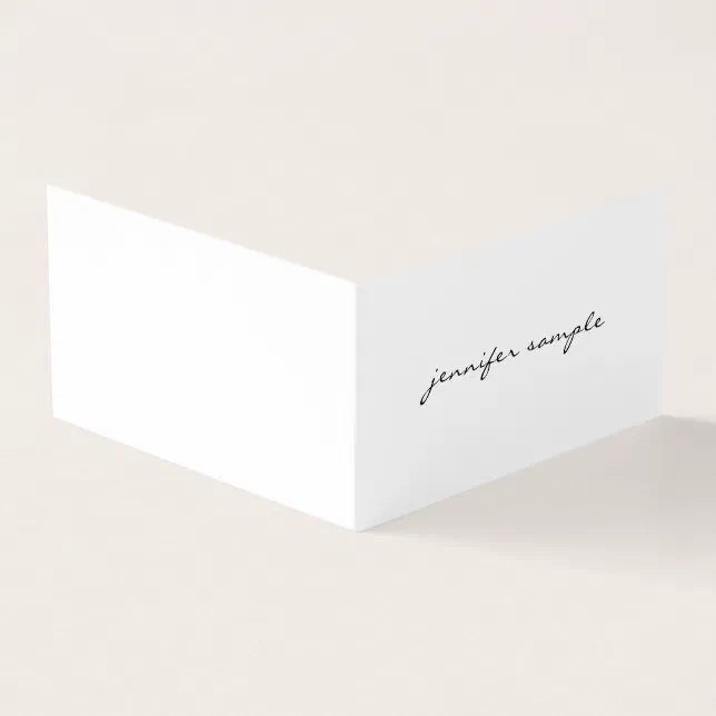 Modern Minimalist Elegant Simple Professional Chic Business Card | Zazzle