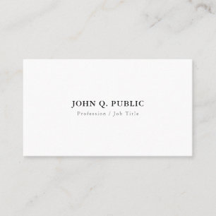 Modern Minimalist Elegant Simple Template Trendy Business Card
