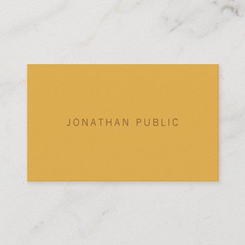 Modern Minimalist Elegant Simple Trend Colors Business Card