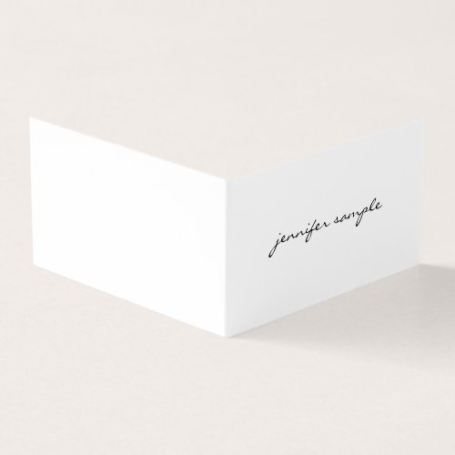 Modern Minimalist Elegant Simple Trendy Template Business Card