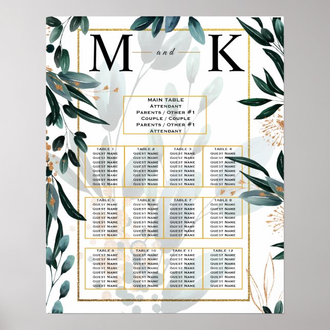 Modern Minimalist 🤵 Elegant Simple Wedding  Poster (Front)