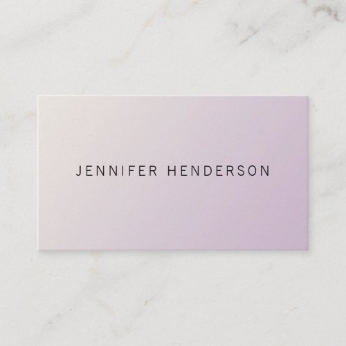Modern minimalist elegant soft pink professional business card