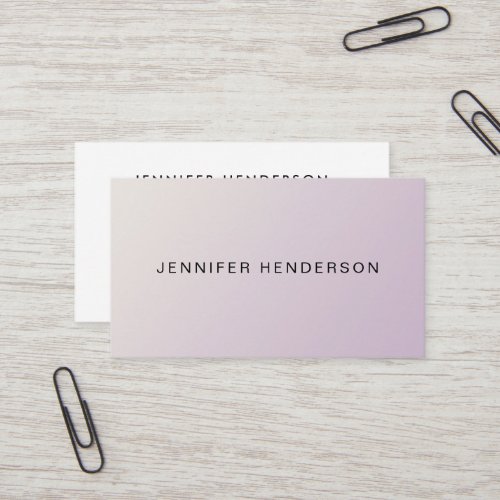 Modern minimalist elegant soft pink professional business card