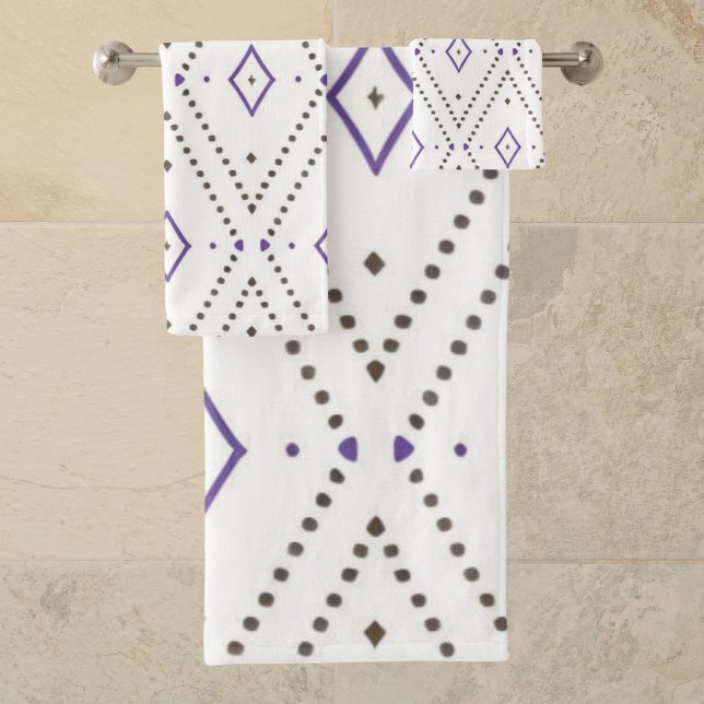 Modern Minimalist Elegant Stylish Boho Bath Towel Set (Creator Uploaded)