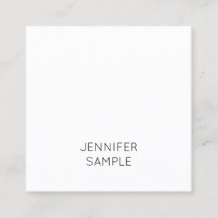 Modern Minimalist Elegant Template Luxury Simple Square Business Card