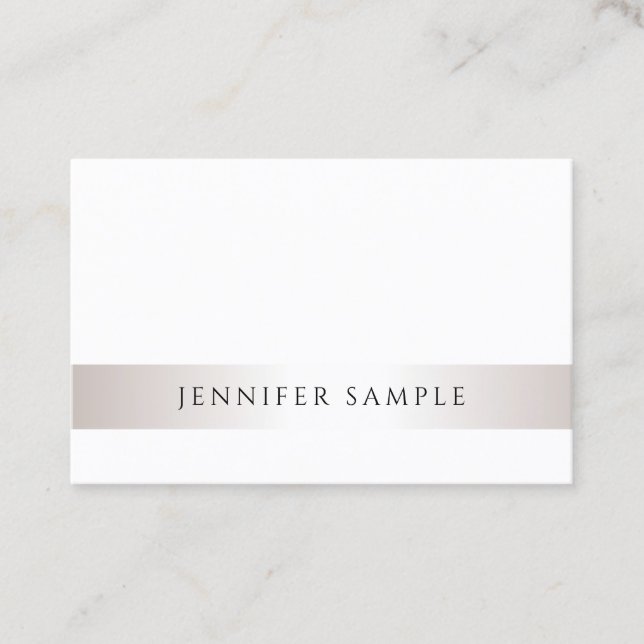 Modern Minimalist Elegant Trendy Salon Template Business Card (Front)