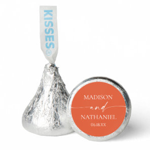 Modern Minimalist Elegant Verona Sunset Wedding Hershey®'s Kisses®