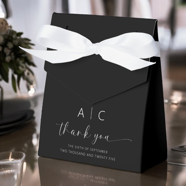 Modern Minimalist Elegant Wedding Favor Boxes (Creator Uploaded)