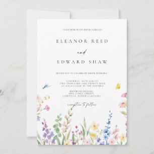 Modern Minimalist Elegant Wedding Invitations