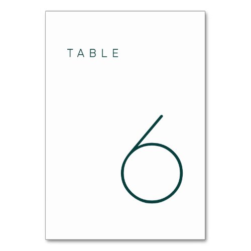 Modern Minimalist Emerald Green Table Number Table