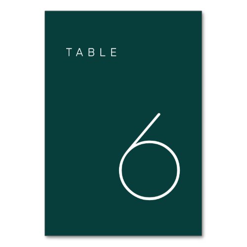 Modern Minimalist Emerald Green Table Number Table