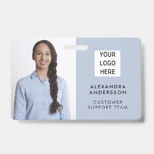 Modern Minimalist Employee Staff Customer Service Badge