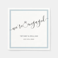 Modern minimalist engagement party