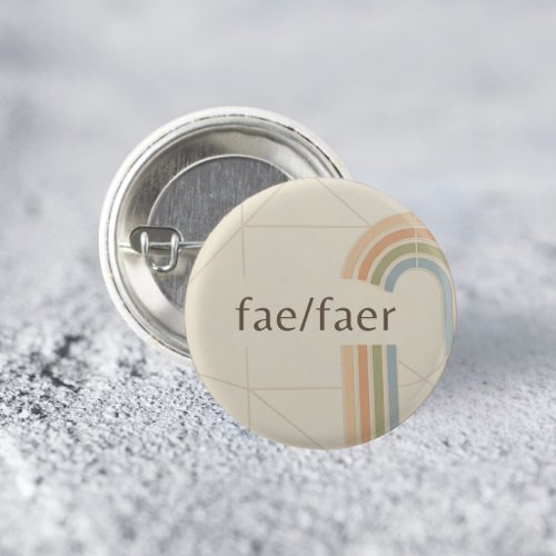 Modern Minimalist Fae/Faer LGBTQ Pride Pin